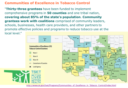 Oklahoma TSET Communities of Excellence In Tobacco Control